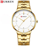 Newest Quartz Watches Luxury Brand CURREN Relogio Masculino Gold Watch for Men Simple Business Wristwatch Mens Clock 2019 - one46.com.au