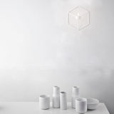 3D Geometric Candlestick Metal Wall Candle Holder Sconce Matching Small Tealight Home Ornaments Wedding Christmas Decoration - one46.com.au