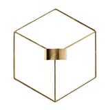 3D Geometric Candlestick Metal Wall Candle Holder Sconce Matching Small Tealight Home Ornaments Wedding Christmas Decoration - one46.com.au