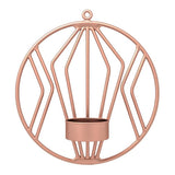 3D Geometric Candlestick Metal Wall Candle Holder Sconce Matching Small Tealight Home Ornaments Wedding Christmas Decoration - one46.com.au