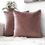 Decorative Velvet Throw Pillow Cover Soft Comfortable Pillow Cover Soild Square Cushion Case for Sofa Bedroom Car - one46.com.au