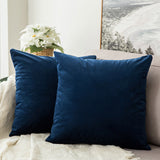 Decorative Velvet Throw Pillow Cover Soft Comfortable Pillow Cover Soild Square Cushion Case for Sofa Bedroom Car - one46.com.au