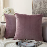 Decorative Velvet Throw Pillow Cover Soft Comfortable Pillow Cover Soild Square Cushion Case for Sofa Bedroom Car - one46.com.au