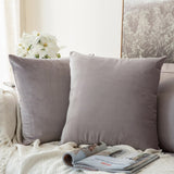 Decorative Velvet Throw Pillow Cover Soft Comfortable Pillow Cover Soild Square Cushion Case for Sofa Bedroom Car - one46.com.au