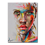 Abstract Knife Portrait Oil Painting Modern Big Size Canvas Wall Art Printed Canvas Posters Prints Dropshipping no Frame - one46.com.au