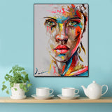 Abstract Knife Portrait Oil Painting Modern Big Size Canvas Wall Art Printed Canvas Posters Prints Dropshipping no Frame - one46.com.au