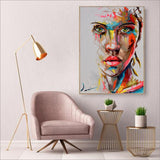 Abstract Knife Portrait Oil Painting Modern Big Size Canvas Wall Art Printed Canvas Posters Prints Dropshipping no Frame - one46.com.au