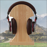 Luxury Classic Wooden Headphone Headset Stand Earphone Holder Hanger Headset Display for Beats JBL for Bose Headset Accessories - one46.com.au