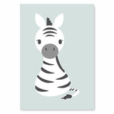 Woodland Animal Lion Giraffe Posters Nursery Prints Wall Art Canvas Painting Nordic Picture for Kids Room Home Decoration - one46.com.au