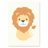 Woodland Animal Lion Giraffe Posters Nursery Prints Wall Art Canvas Painting Nordic Picture for Kids Room Home Decoration - one46.com.au