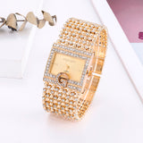 2019  Watches  Brand Luxury Casual Women Round Full Diamond Bracelet Watch Analog Quartz Movement Wrist Watch dropshipping - one46.com.au