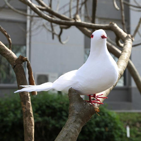 Doves Artificial Foam Feather White Pigeon Bird Craft Birds DIY Home Party Decorations Wedding Ornament - one46.com.au