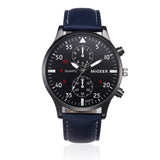 Fashion Sport Watch Men Watch Top Brand Leather Band Men's Watch Clock Quartz Men's Wrist Watches Reloj Hombre erkek kol saati - one46.com.au