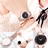 Luxury Women Watches Ladies Magnetic Starry Sky Clock Fashion Diamond Female Quartz Wristwatches relogio feminino zegarek damski - one46.com.au