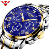 NIBOSI Watch Men Sport Quartz Clock Mens Watches Top Brand Luxury Full Steel Waterproof Gold Wrist Watch Gift Relogio Masculino - one46.com.au