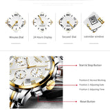 NIBOSI Watch Men Sport Quartz Clock Mens Watches Top Brand Luxury Full Steel Waterproof Gold Wrist Watch Gift Relogio Masculino - one46.com.au