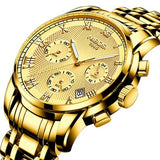 NIBOSI Watch Men Sport Quartz Clock Mens Watches Top Brand Luxury Full Steel Waterproof Gold Wrist Watch Gift Relogio Masculino - one46.com.au