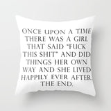 ZENGIA Geometric Cushion Cover Black and White Polyester Throw Pillow Case Striped Dotted Grid Triangular Geometric Art Cushion - one46.com.au
