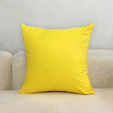 Red Color Cushion Cover Cotton Throw Pillow Case Solid Color Cushions Cover Office Home Decorative XF454-2 - one46.com.au
