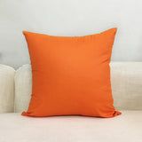 Red Color Cushion Cover Cotton Throw Pillow Case Solid Color Cushions Cover Office Home Decorative XF454-2 - one46.com.au