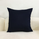 Red Color Cushion Cover Cotton Throw Pillow Case Solid Color Cushions Cover Office Home Decorative XF454-2 - one46.com.au