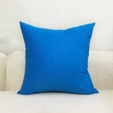 Red Color Cushion Cover Cotton Throw Pillow Case Solid Color Cushions Cover Office Home Decorative XF454-2 - one46.com.au