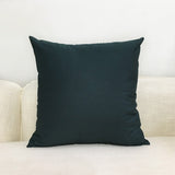 Red Color Cushion Cover Cotton Throw Pillow Case Solid Color Cushions Cover Office Home Decorative XF454-2 - one46.com.au