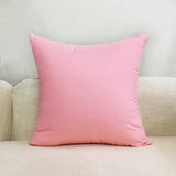 Red Color Cushion Cover Cotton Throw Pillow Case Solid Color Cushions Cover Office Home Decorative XF454-2 - one46.com.au