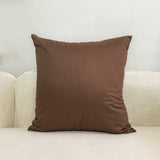 Red Color Cushion Cover Cotton Throw Pillow Case Solid Color Cushions Cover Office Home Decorative XF454-2 - one46.com.au