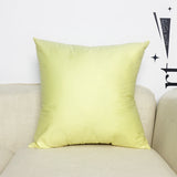 Red Color Cushion Cover Cotton Throw Pillow Case Solid Color Cushions Cover Office Home Decorative XF454-2 - one46.com.au