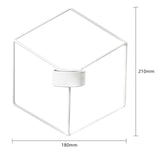 3D Geometric Candlestick Metal Wall Candle Holder Sconce Matching Small Tealight Home Ornaments Wedding Christmas Decoration - one46.com.au