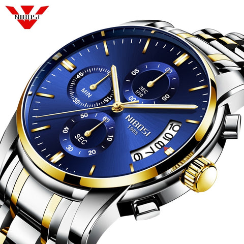 NIBOSI Top Luxury Brand Watches Mens Quartz Waterproof Army Military Men Watch Reloj Hombre Zegarek Meski Relogio Masculino - one46.com.au