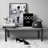 Decoration Fashion Dogs Woman Poster Canvas Painting COCO Posters and Prints Wall Art Picture For Kids Room Decor For Home - one46.com.au