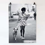 Decoration Fashion Dogs Woman Poster Canvas Painting COCO Posters and Prints Wall Art Picture For Kids Room Decor For Home - one46.com.au