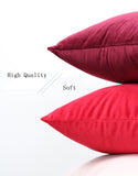 Luxury Velvet Cushion Cover 45x45cm Pillow Cover Pillow Case Green Yellow Pink Blue Gold White Black Gray Home Decorative Sofa - one46.com.au