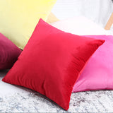 Luxury Velvet Cushion Cover 45x45cm Pillow Cover Pillow Case Green Yellow Pink Blue Gold White Black Gray Home Decorative Sofa - one46.com.au