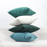 Luxury Velvet Cushion Cover 45x45cm Pillow Cover Pillow Case Green Yellow Pink Blue Gold White Black Gray Home Decorative Sofa - one46.com.au