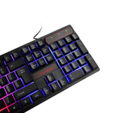 104 Key Suspension Cap Rainbow RGB Backlit Waterproof Mechanical Feel USB Wired Gaming Keyboard for Computer PC Laptop for DOTA2 - one46.com.au