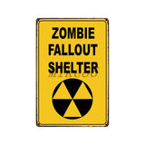 [ Mike86 ] Zombie CAUTION Beware Metal Tin Sign Vintage Home Pub Retro metal wall Painting art Poster ArtFG-508 - one46.com.au