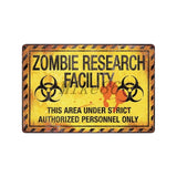 [ Mike86 ] Zombie CAUTION Beware Metal Tin Sign Vintage Home Pub Retro metal wall Painting art Poster ArtFG-508 - one46.com.au