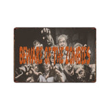 [ Mike86 ] Zombie CAUTION Beware Metal Tin Sign Vintage Home Pub Retro metal wall Painting art Poster ArtFG-508 - one46.com.au