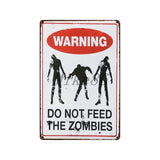 [ Mike86 ] Zombie CAUTION Beware Metal Tin Sign Vintage Home Pub Retro metal wall Painting art Poster ArtFG-508 - one46.com.au