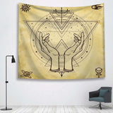 Sun Witchcraft Ouija Tapestry Wall Fabric Wall Hanging Tapestry Wall Blanket Farmhouse Home Decor  Boho Decor Window Tapestry - one46.com.au