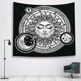 Sun Witchcraft Ouija Tapestry Wall Fabric Wall Hanging Tapestry Wall Blanket Farmhouse Home Decor  Boho Decor Window Tapestry - one46.com.au