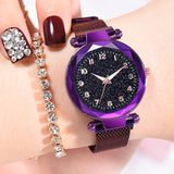 Luxury Luminous Women Watches Starry Sky Magnetic Female Wristwatch Waterproof Rhinestone Clock relogio feminino montre femme - one46.com.au