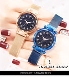 Luxury Luminous Women Watches Starry Sky Magnetic Female Wristwatch Waterproof Rhinestone Clock relogio feminino montre femme - one46.com.au
