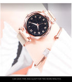 Luxury Luminous Women Watches Starry Sky Magnetic Female Wristwatch Waterproof Rhinestone Clock relogio feminino montre femme - one46.com.au