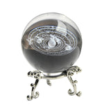 3D Solar System Miniature Crystal Ball Engraved Planets Model Home Decor Gifts E2S - one46.com.au