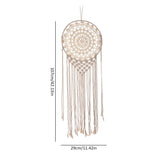 Nordic Style Handmade Macrame Wall Hanging Cotton Dream Catcher Macrame Tapestry Bohemian Home Living Room Decoration - one46.com.au