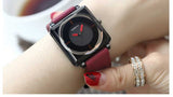 2018 Top Brand Square Women Bracelet Watches Contracted Leather Crystal WristWatches Women Dress Ladies Quartz Clock Dropshiping - one46.com.au